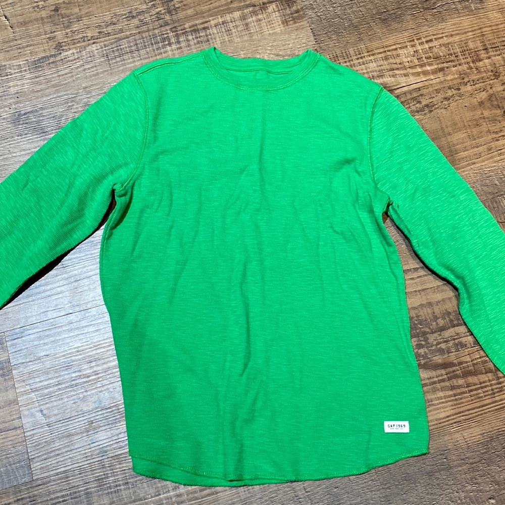 Gap kids Green Waffle TShirt LARGE